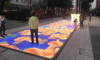 Pantalla de piso LED interactiva al aire libre de 6.25 mm para la calle comercial
